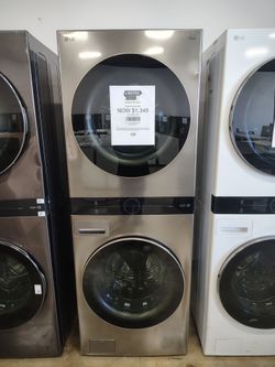LG electric washtower WKE100HVA