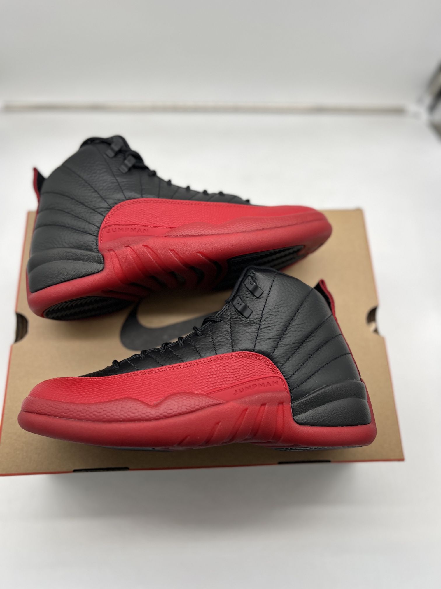 Size Jordan 12 Flu Game Bred Black Red New XII AJ Nike