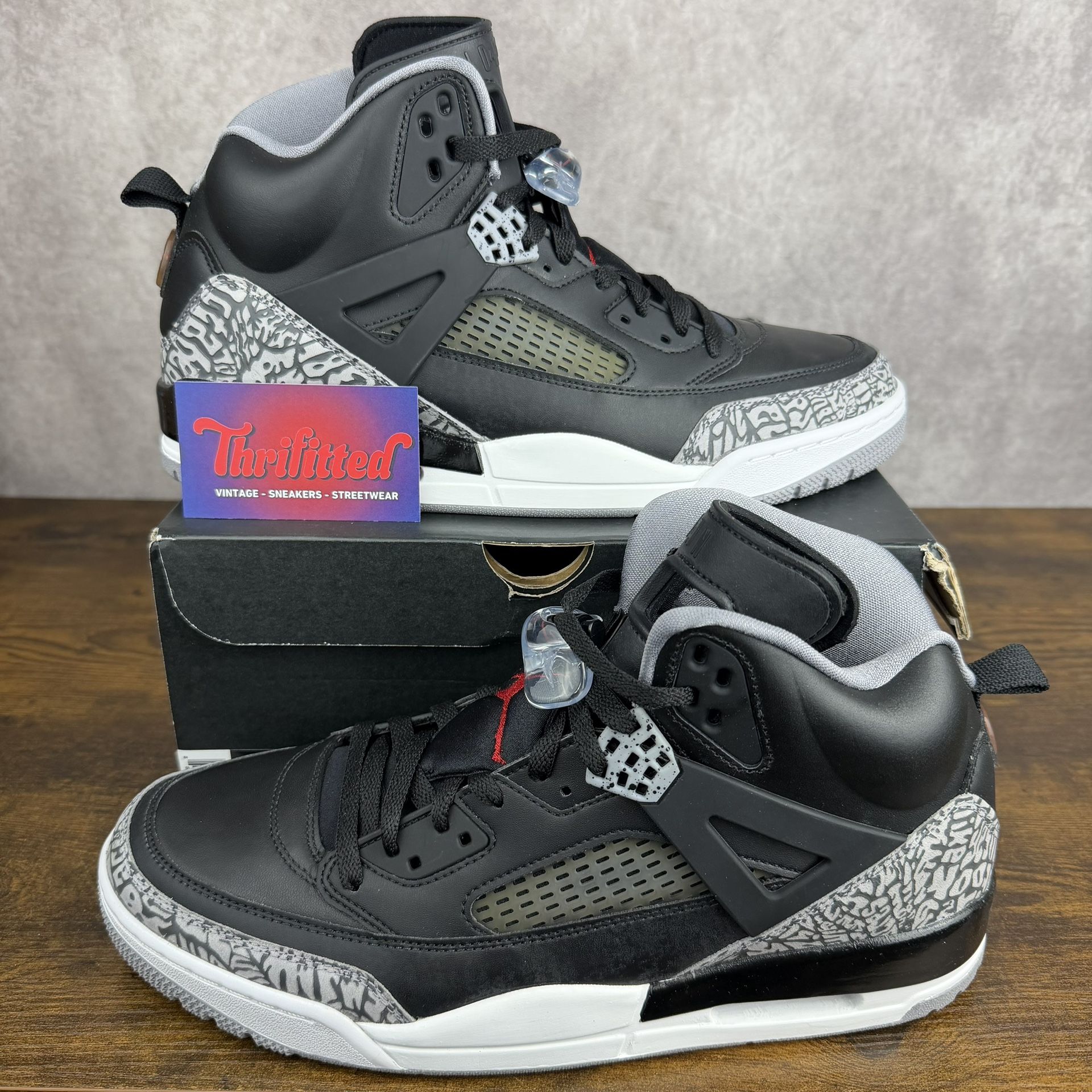 NEW SAMPLE 999 Air Jordan Spizike Black Size 12.5 315371-034 Men’s Basketball Shoes OG Rare