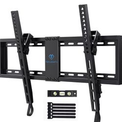 PERLESMITH UL Listed TV Mount for Most 37-82 inch TV, Universal Tilt Holds Up To 132 Lbs
