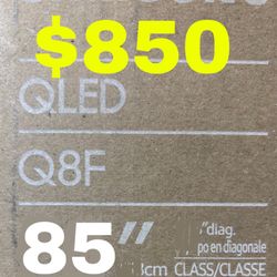 Samsung 85 QLED LED LCD 120Hz 4k TV