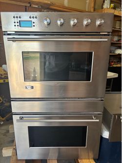 GE Monogram Double Oven with Warming Drawer