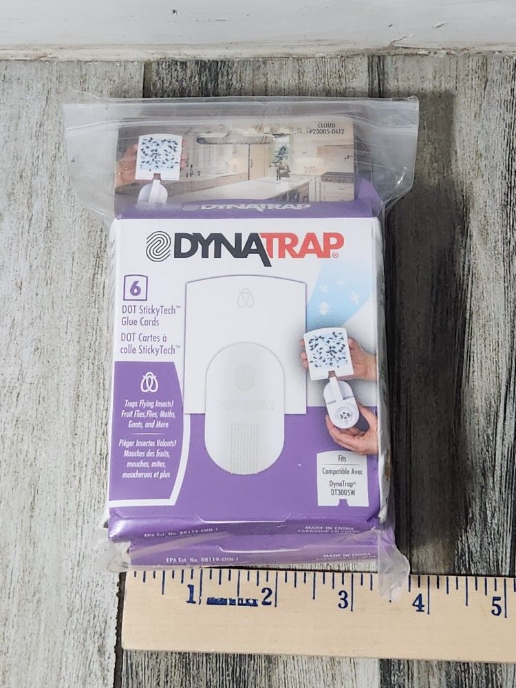 DynaTrap 23005-0612 DOT StickyTech Replacement Indoor Flying Insect Trap Glue Cards - 18 Pack
Each box has 6 cards, 18 cards total in this package