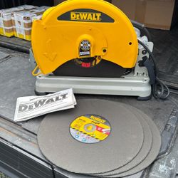 Dewalt Metal Chop Saw 14” 4 Blades New D28715