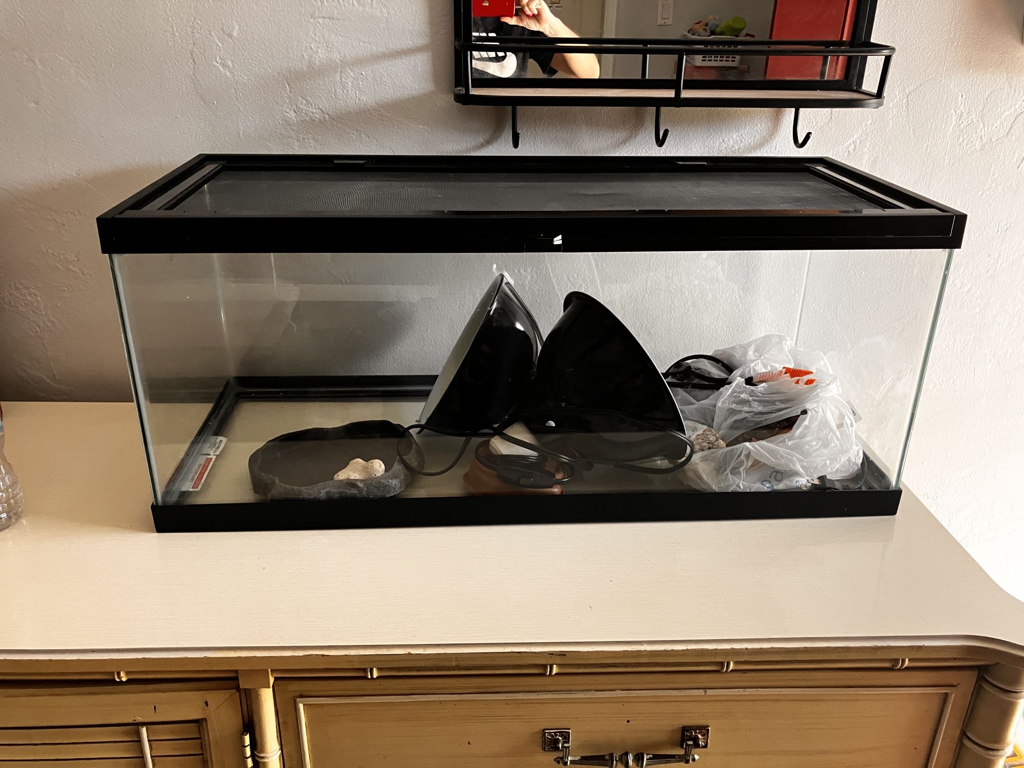 Glass Aquarium Reptile Tank