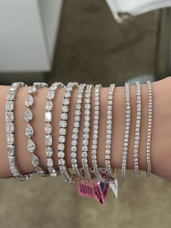 IGI Certified Lab Diamond Tennis Bracelets