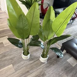 Pretty Artificial Plant 4 Ft Tall Set Of 2 ! Brand New