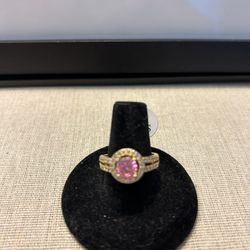 Brand new Ring Size 9 pink Stone