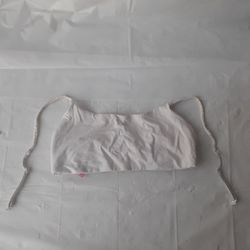 Victoria's Secret Pink Lounge Bra Small White Women Girls Clothing Comfort