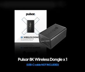 Pulsar 8K Wireless Dongle — Ultra‑Fast Precision (Black)