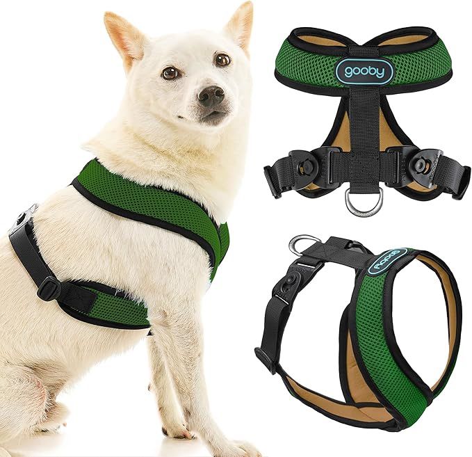 Gooby Comfort X Harness Dual Snap Mesh in Dog Harness - Forest, X-Large