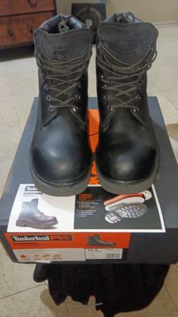 Timberlands Pro Safety Toe Working Shoes all Black (Open Box Never Used) Asking $80 Firm on Price