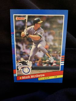1991 Donruss Mark McGwire All-Star Card