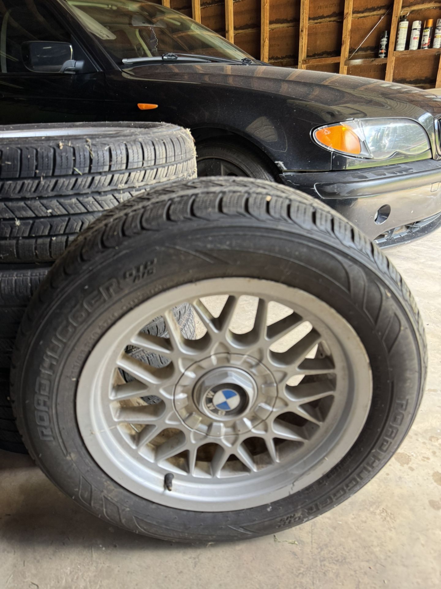 1 Set Of 4 Rims  For 2005  325 I BMW 215/55/R16