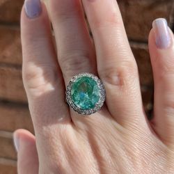 Green Spinel Ring 