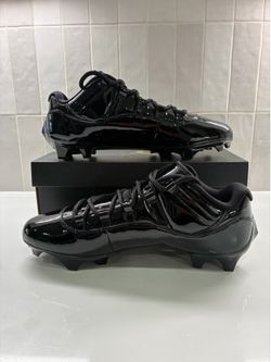 Size 14 Jordan 11 Low TD Cleat Patent Black