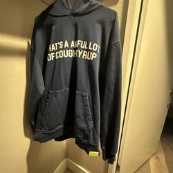 Classic Cough Syrup Hoodie Navy Size XL 