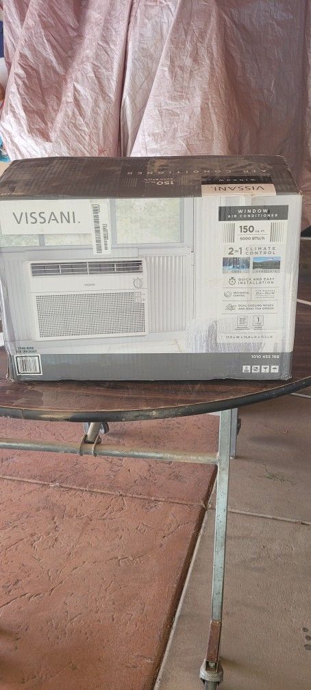 NEW 5,000 Btu 115-Volt Window Air Conditioner For 150 Sq. Ft Rooms With Dehumidifier