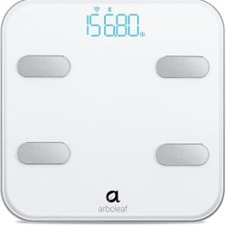 Arboleaf Smart Scale for Body Weight Bathroom Scale Digital Scale Body Weight and Fat, Wi-Fi Bluetooth, Smartphone APP, 14 Body Metrics, Wireless Clou