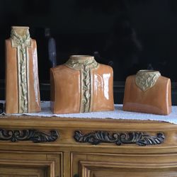 Cattle Ranch Pottery Vases