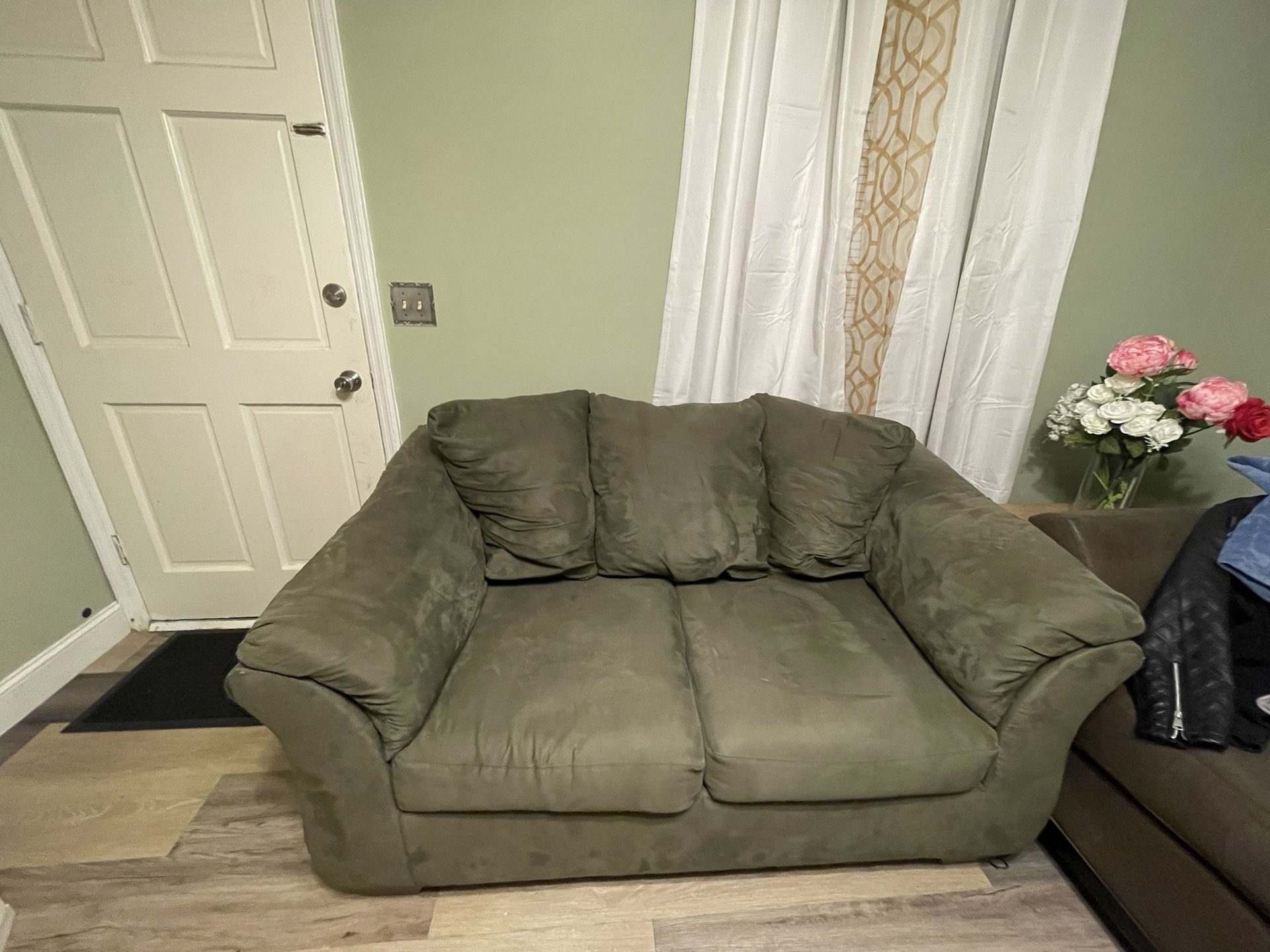 Olive Green Couch 