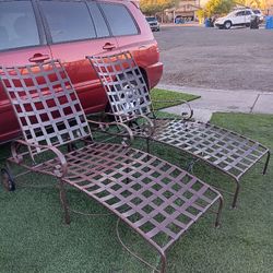 O W Lee Classic Long Pool Chairs 