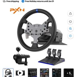LIKE NEW RACING WHEEL FULL SET FOR PC / XBOX / PLAYSTATION