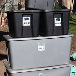 5 Sterilite TOTES with Lids $25 for All