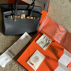 Birkin Bag 30 Black Togo! 