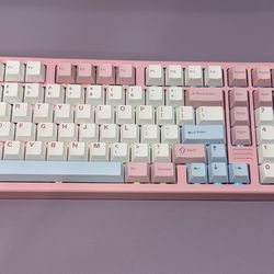 Yunzi AL98 Pink Full Size Mechanical Keyboard – Aesthetic Setup
