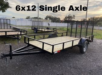 6x12 Single Axle (Different ones listed, look at ad)