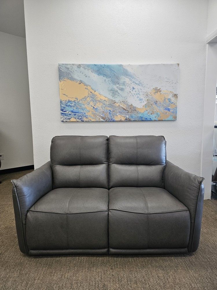 Leather Reclining Loveseat - Polner