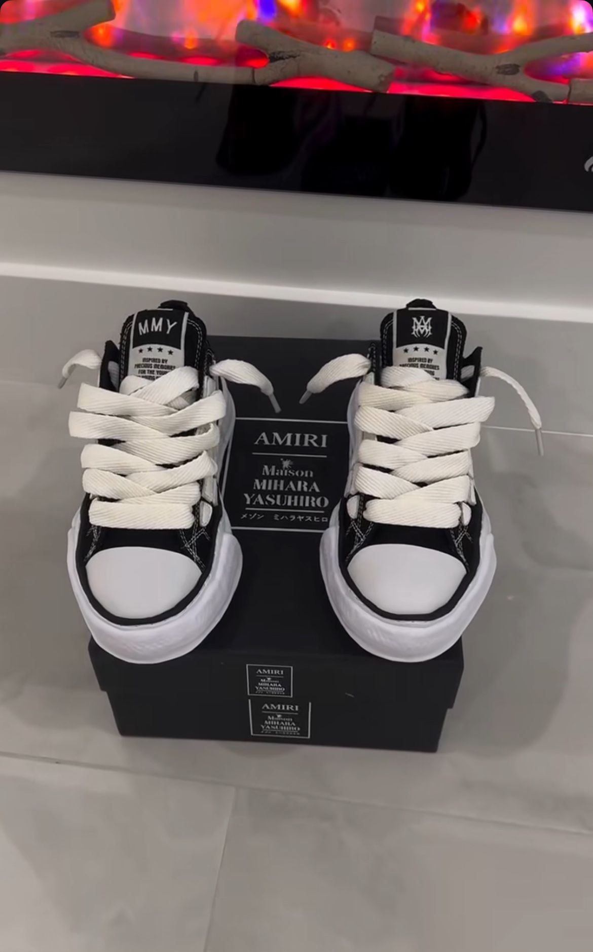 Amiri x Maison Mihara Yasuhiro Peterson OG Sole Canvas Low 'Black'