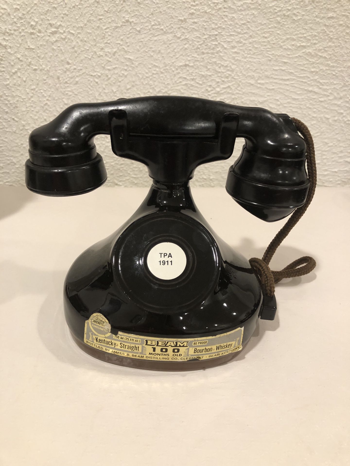Vintage Jim Beam 1928 French Telephone Decanter Regal  China