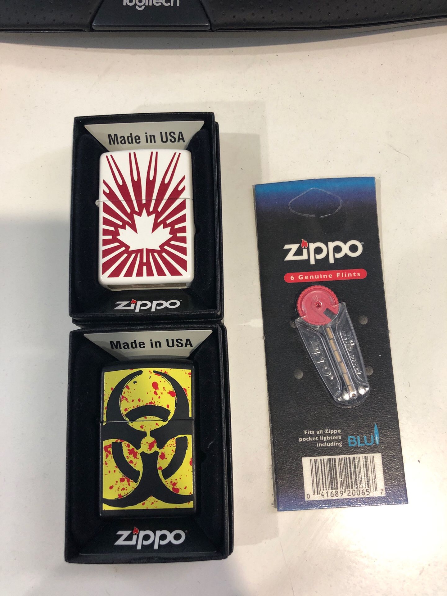 2 Zippo lighters slightly used