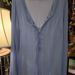 Ladies Small In Rje Beginning Blue Tunic
