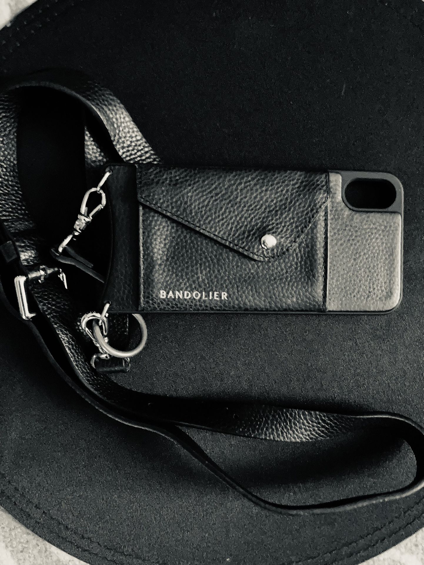 Leather Cross body Bandolier Phone Case