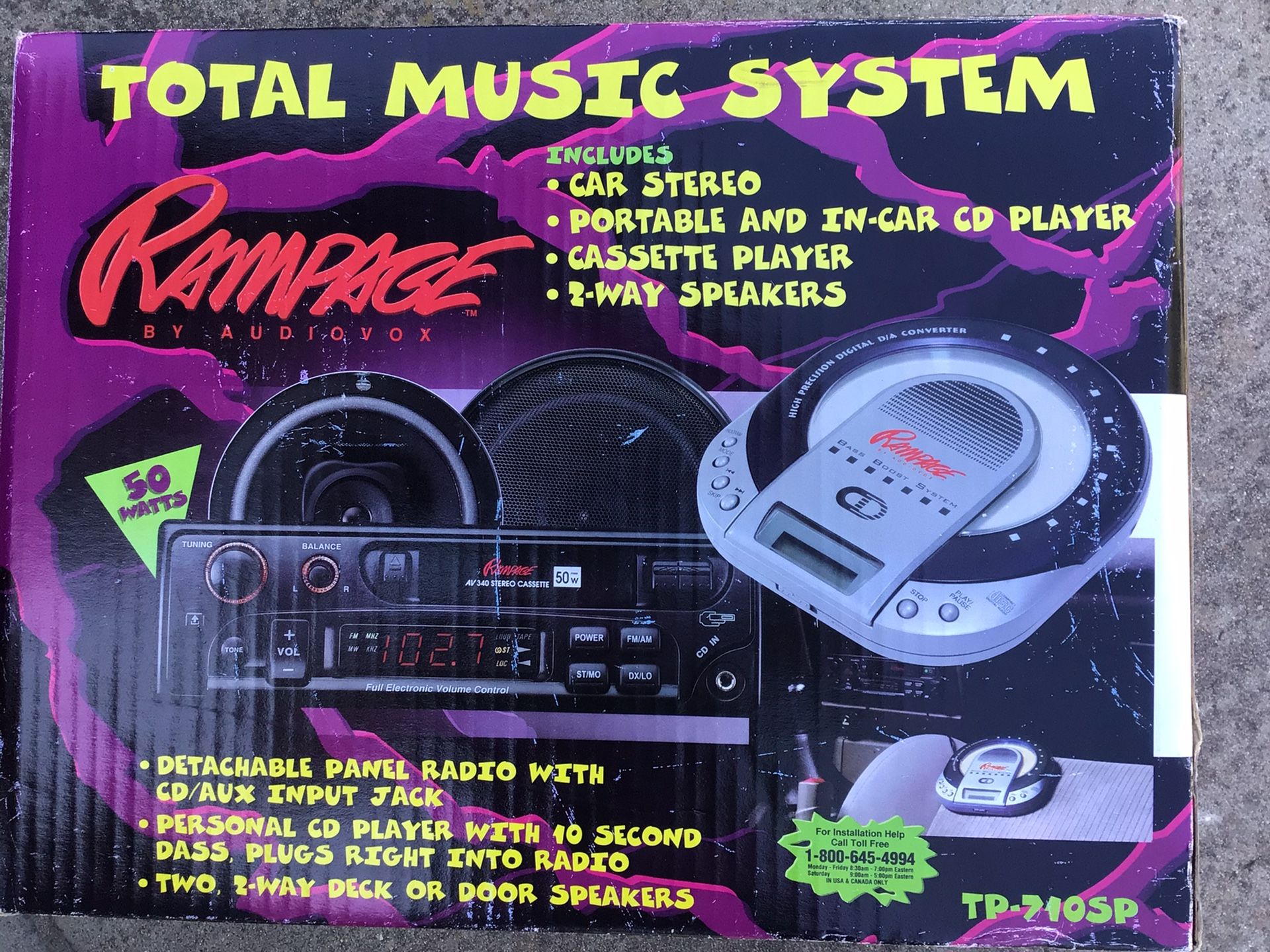 NEW CAR STEREO TOTAL MUSIC SYSTEM TP710SP