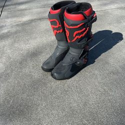 FOX Racing Comp Boots (RED/GREY)