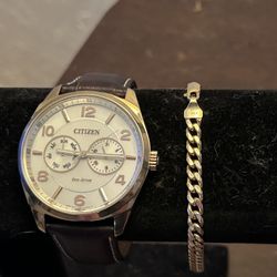 14k Yellow Gold Cuban  Link bracelet