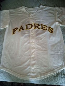 SAN DIEGO PADRES JERSEY SIZE LARGE MENS VINTAGE