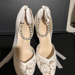 Wedding Block Heel Shoes 6