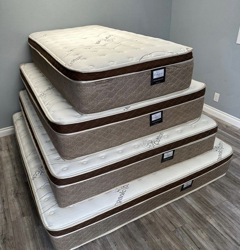 Full Organic Cloud Edition Europillow Top 12inch Mattress!