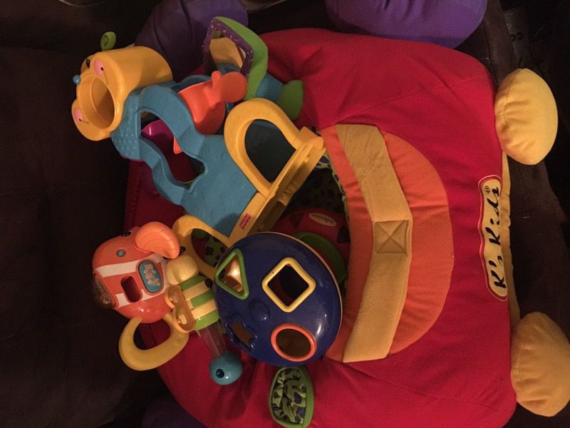 Baby pillow and toys