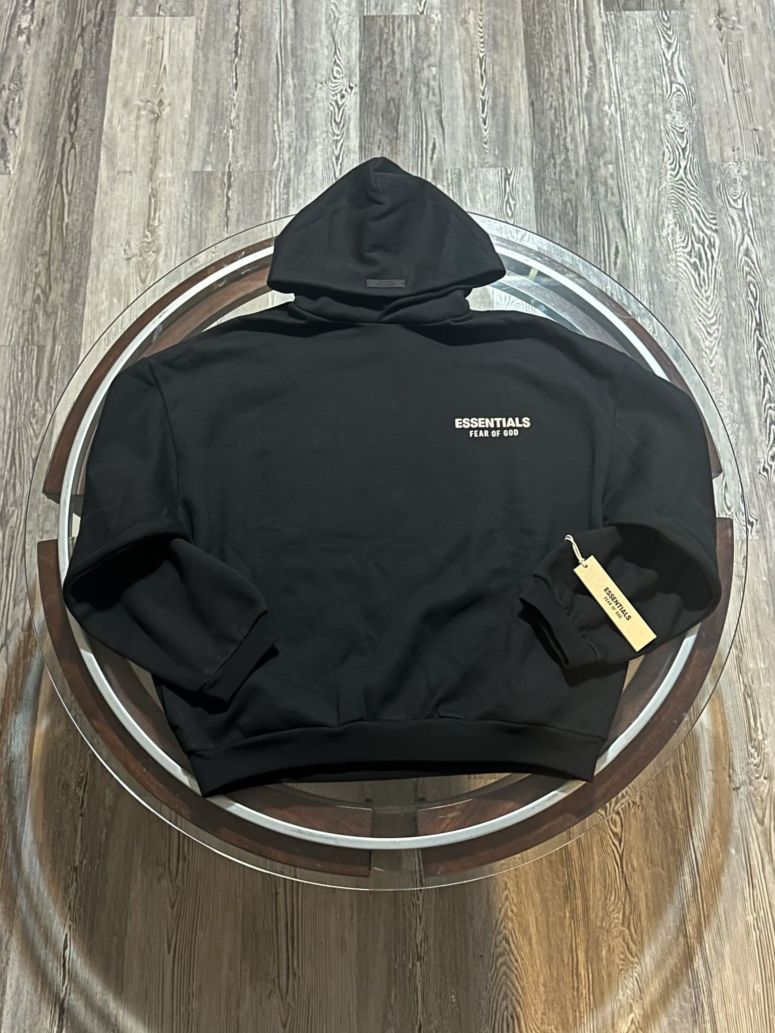BRAND NEW - ESSENTIALS HOODIE - MEDIUM - BLACK 
