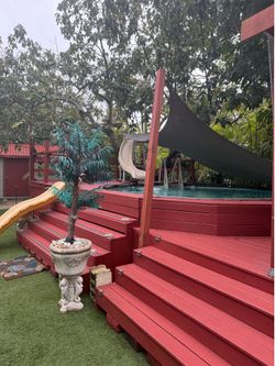 Free!! Deck for a 20x20 round above ground pool (pool no longer available)