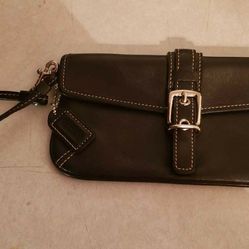 Coach Leather Wristlet . . . Awesome Gift 