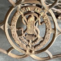 Antique cast iron singer sewing machine stand