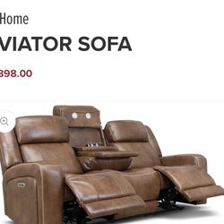 Beautiful Leather Sofa And Chair