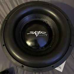 Skar 12” dual voice coils peak power 3,000 watt n 1,500 rms 2ohms. Quality heavy duty subwoofer!!!